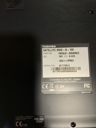 2x Toshiba Satellite i7/A10 /PIEZAS NUEVAS