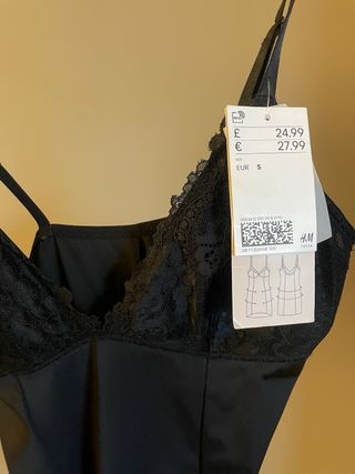 Lencería H&M negra sin estrenar Talla S