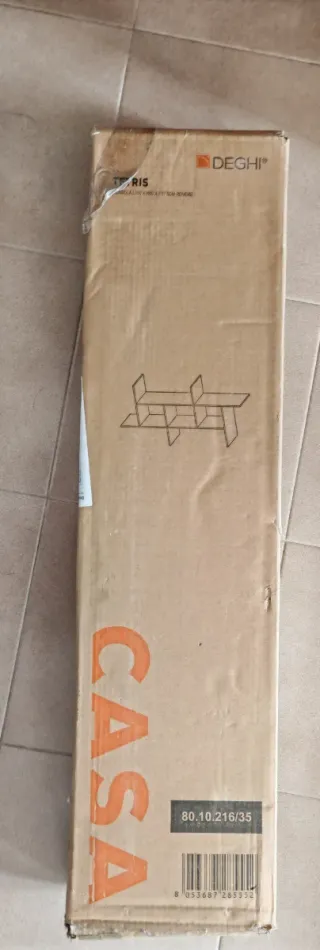 Mensola decorativa legno rovere cubo