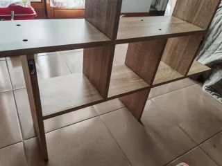 Mensola decorativa legno rovere cubo
