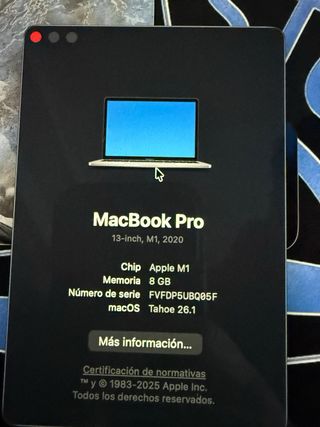 MacBook Pro 2020 Plata/Gris Espacial