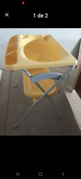 Bañera para bebé con soporte