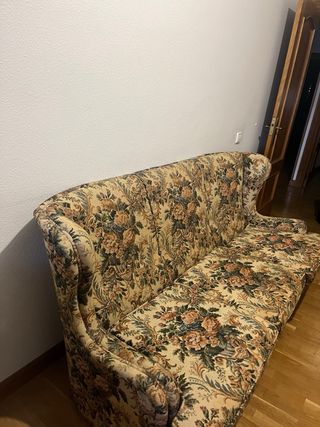 Sofá de 3 plazas estampado floral