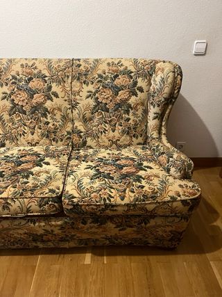 Sofá de 3 plazas estampado floral