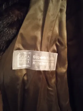 Abrigo de piel marrón