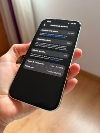 iPhone 15 128GB Verde 90% Batería