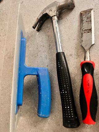 Lote de herramientas de albañilería