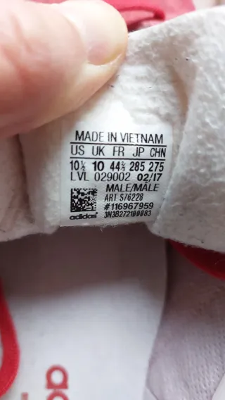 Zapatillas Adidas Gazelle Talla 44 2/3 Rojas