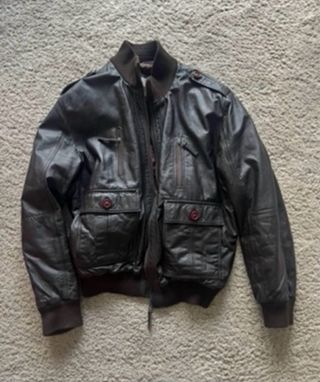 Chaqueta de piel auténtica