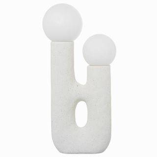 Lámpara cerámica de diseño color blanco