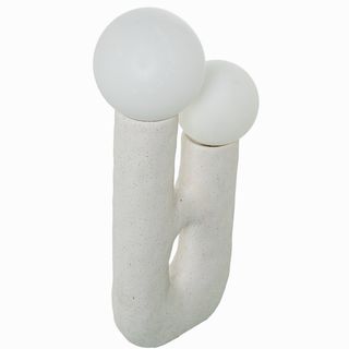 Lámpara cerámica de diseño color blanco