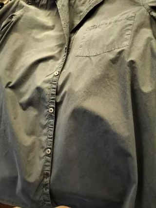 Camisa Massimo Dutti Azul/Gris