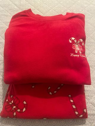 Pijama Navideño Mujer Rojo y Blanco