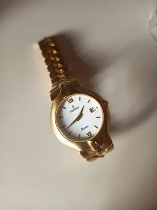 Reloj Festina Mujer Dorado y Blanco