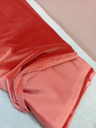 Retal Terciopelo Elástico Rosa