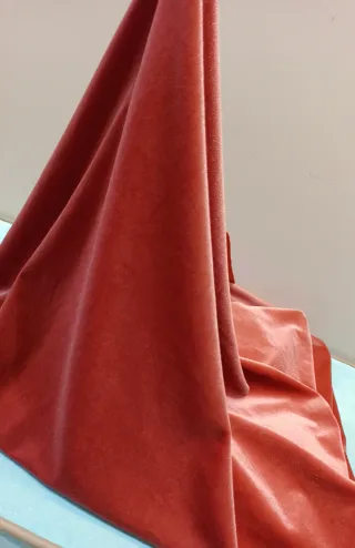 Retal Terciopelo Elástico Rosa