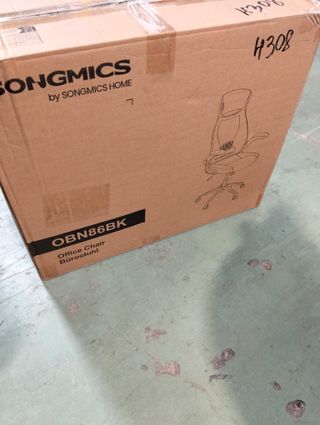 SONGMICS Silla Giratoria de Oficina Silla de Escritorio