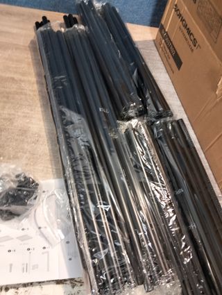 SONGMICS Armario, Perchero, Guardarropa, con Barras, Vestidor, Estantes de Tela