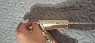 Sandalias doradas tacón plataforma