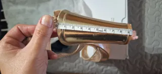 Sandalias doradas tacón plataforma