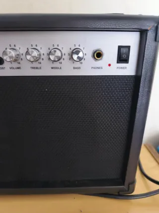 Amplificador GA-20W Negro/Plateado, potencia, 20W