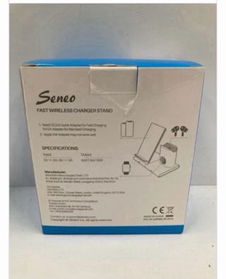 Cargador Inalámbrico 3 en 1 Negro