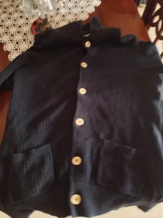 Giubbino uomo cotone blu