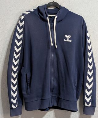 Sudadera Hummel azul con cremallera