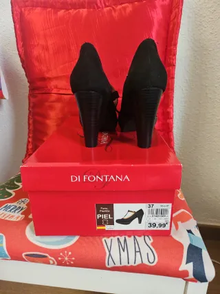 Zapatos de tacón negros DI FONTANA talla 37
