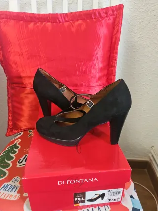 Zapatos de tacón negros DI FONTANA talla 37