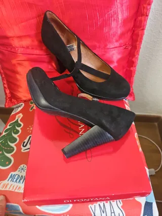 Zapatos de tacón negros DI FONTANA talla 37
