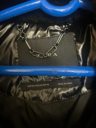 Chaleco Zara Negro Piel Sintética