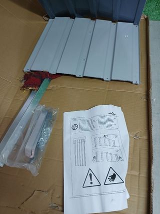 vidaXL Arriate de jardín de acero 100x40x77