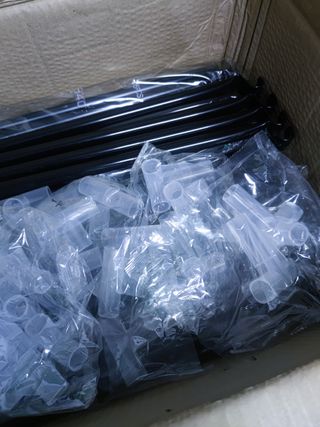 SONGMICS Armario, 4 Barras de Ropa, Estantes, 4 Bolsillos Laterales, Almacenamiento, de Tela, Perchero, Plegable, 45 x 170 x 167 cm, Negro Tinta RYG094B02