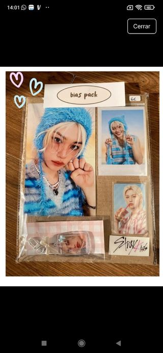 Stray Kids Bias Pack Photocards y Llavero