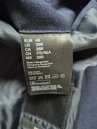 Americana niño azul.