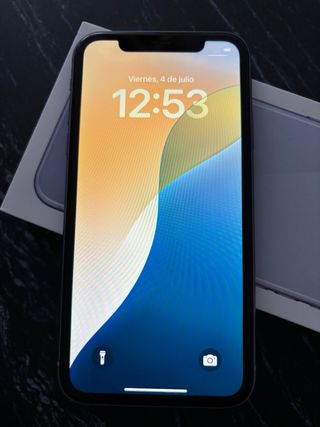 iPhone 11 128GB Morado con caja. Perfecto