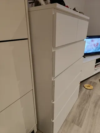 Cómoda Malm Ikea Blanca