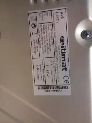 Horno de sobremesa a piezas