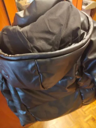 Cazadora acolchada cuero muy calentita