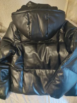 Cazadora acolchada cuero muy calentita