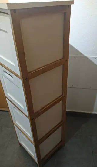 Mueble Auxiliar Blanco Madera