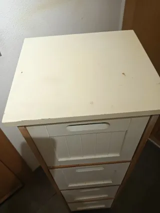 Mueble Auxiliar Blanco Madera