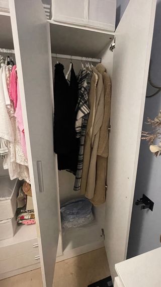 Armario 4 puertas madera blanco