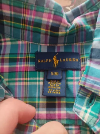 Camisa Polo Ralph Lauren cuadros