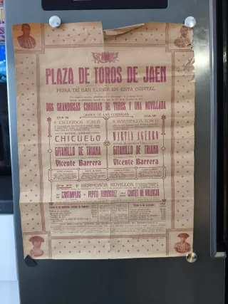 Cartel Plaza de Toros de Jaén 1928
