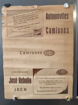 Cartel Plaza de Toros de Jaén 1928