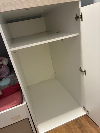 Litera 2 camas con 2 compartimentos