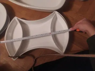 Bandejas y fuentes porcelana blancas