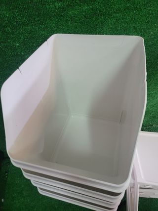 Cubos reciclaje TATAY blancos